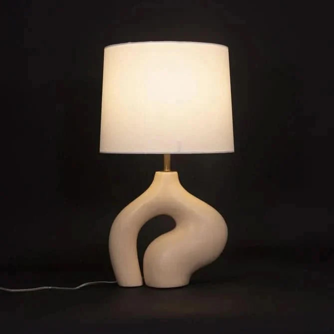 Table Lamp | Resin & Metal Warm Ambient Light