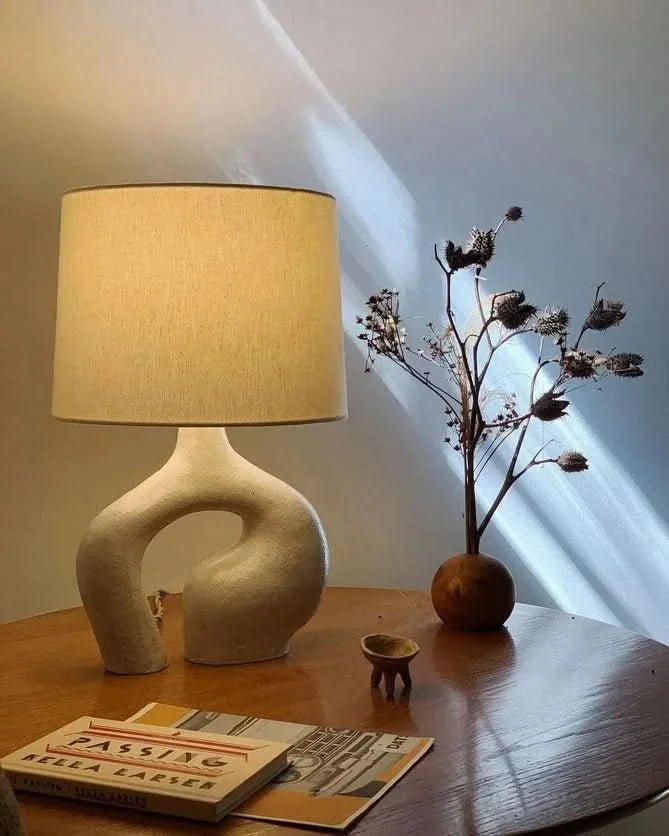 Table Lamp | Resin & Metal Warm Ambient Light