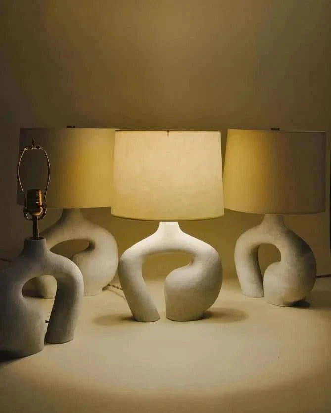 Table Lamp | Resin & Metal Warm Ambient Light