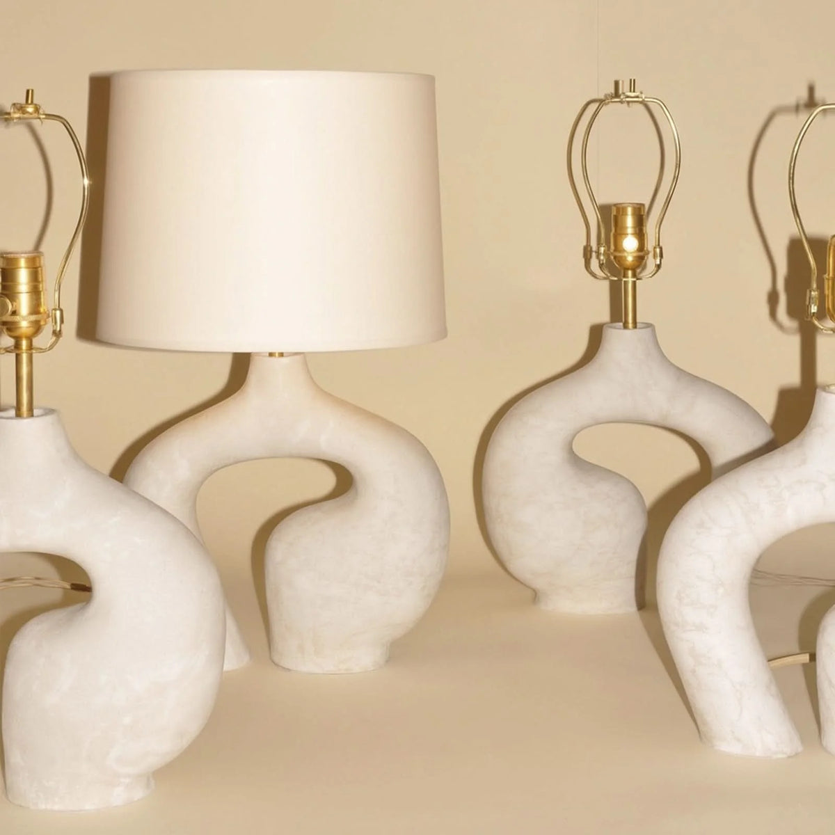 Table Lamp | Resin & Metal Warm Ambient Light