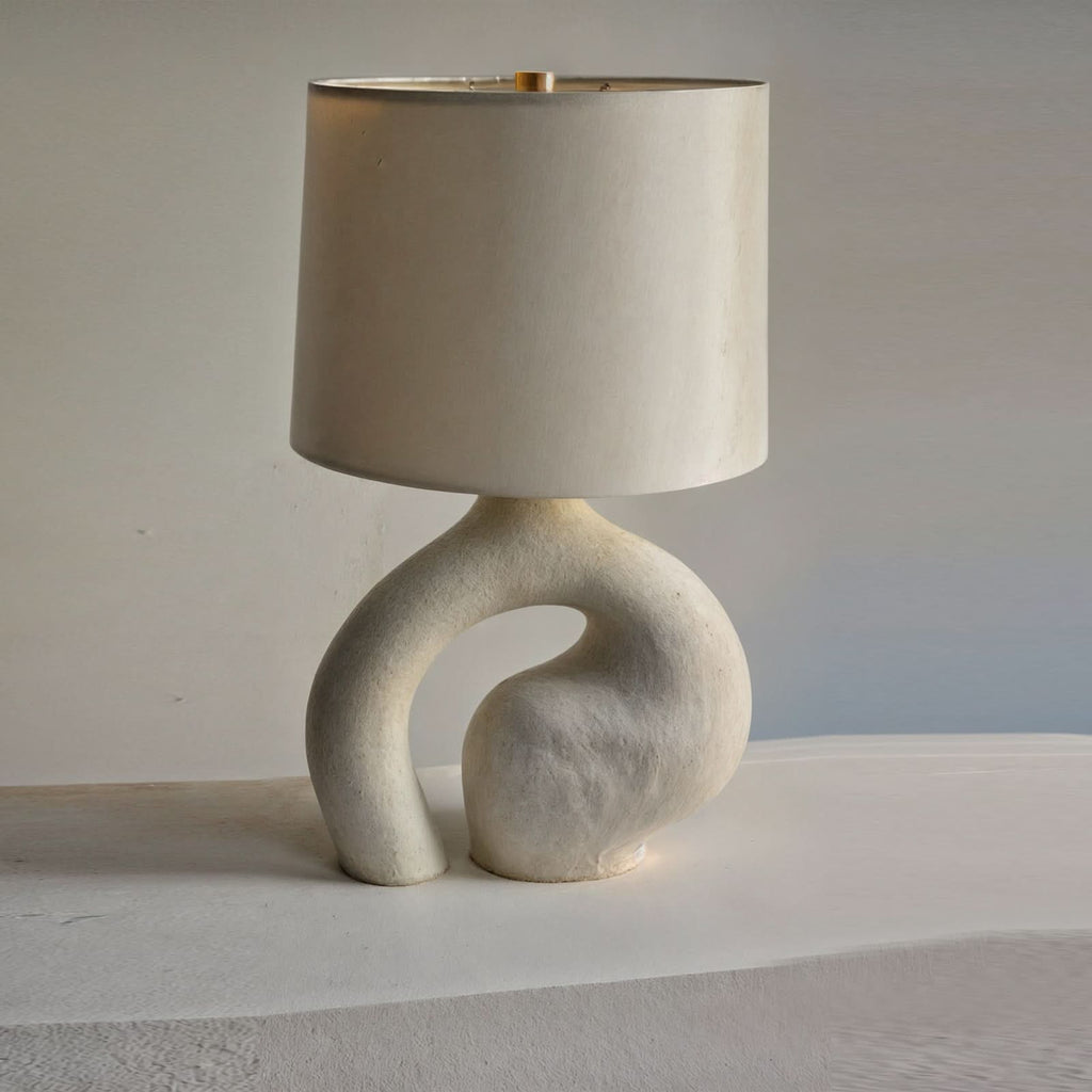 Table Lamp | Resin & Metal Warm Ambient Light