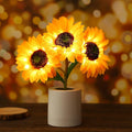 Table Lamp | Sunflower Motif & USB-Powered