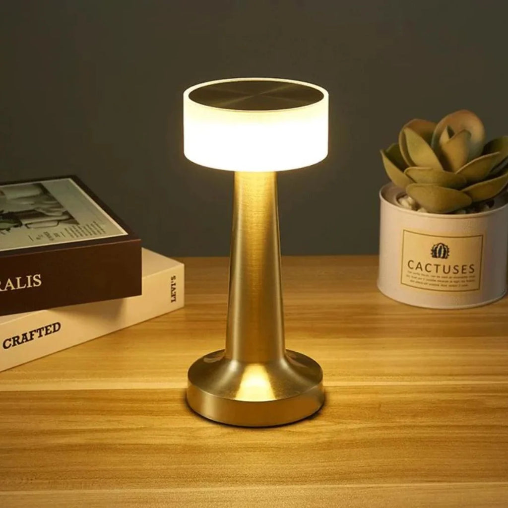 Table Lamp | Three-Level Dimming & USB Charging | Portable