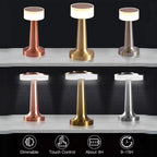 Table Lamp | Three-Level Dimming & USB Charging | Portable