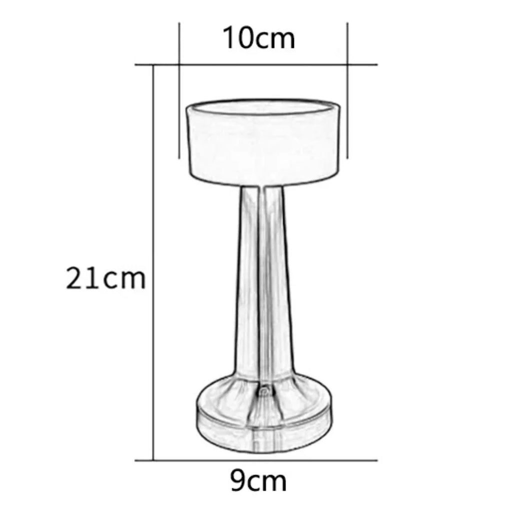 Table Lamp | Three-Level Dimming & USB Charging | Portable