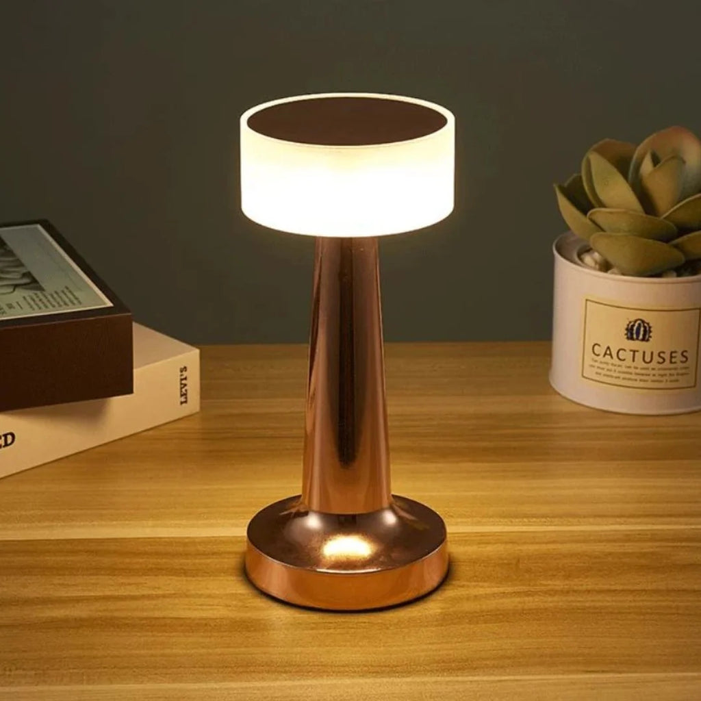 Table Lamp | Three-Level Dimming & USB Charging | Portable