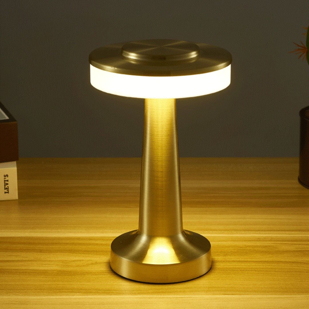 Table Lamp | Three-Level Dimming & USB Charging | Portable