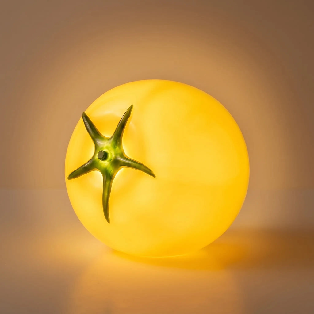 Table Lamp | Tomato-Shaped Glass & Dimmable LED