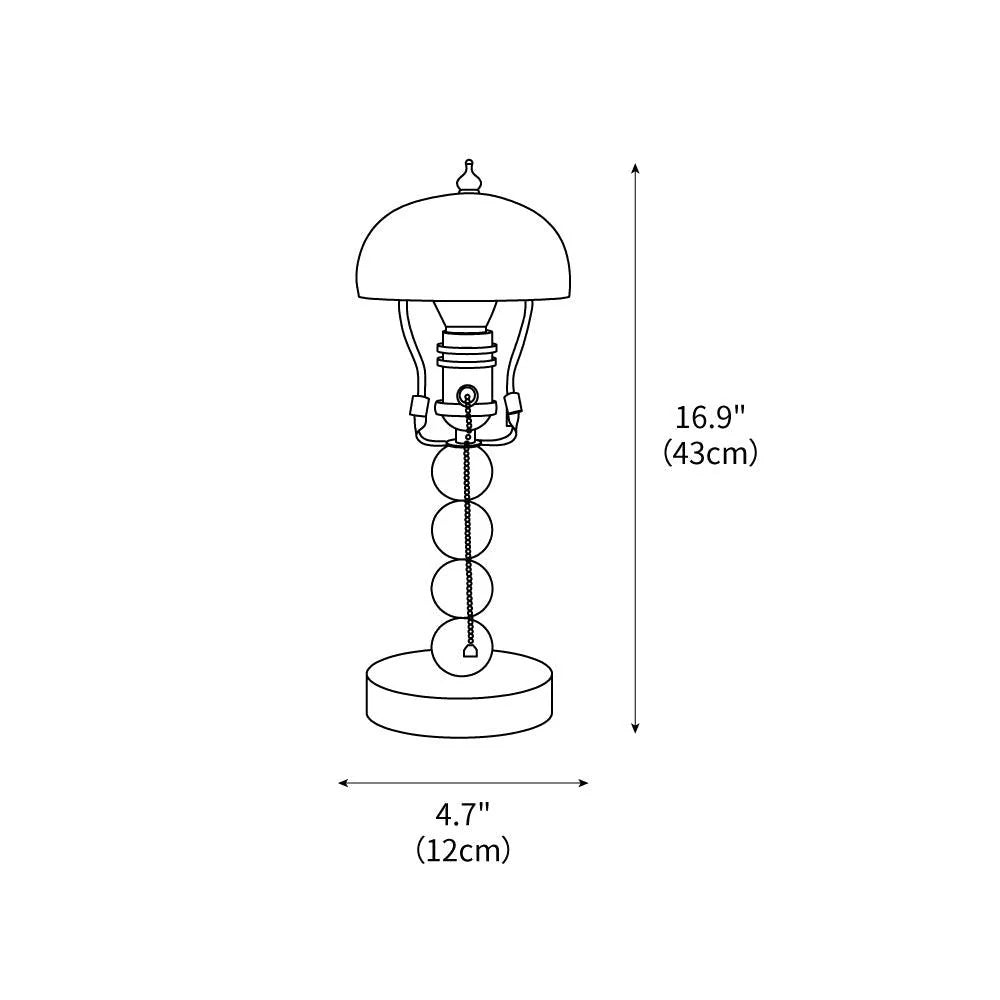 Table Lamp | Turned Wood Candlestick Design | Dimmable with Compatible Bulbs