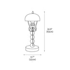 Table Lamp | Turned Wood Candlestick Design | Dimmable with Compatible Bulbs