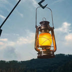 Table Lamp | Vintage Iron Base & Acrylic Shade | USB Powered