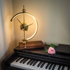 Table Lamp | Wireless Charging & Clock | Maple Wood & Metal