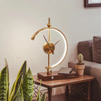 Table Lamp | Wireless Charging & Clock | Maple Wood & Metal