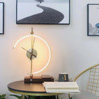 Table Lamp | Wireless Charging & Clock | Maple Wood & Metal