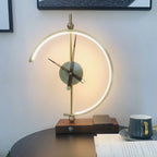Table Lamp | Wireless Charging & Clock | Maple Wood & Metal