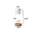 Table Lamp | Wood & Metal Candle Holder