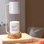 Table Lamp | Wood & Metal Candle Holder