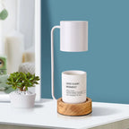 Table Lamp | Wood & Metal Candle Holder