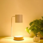Table Lamp | Wood & Metal Candle Holder