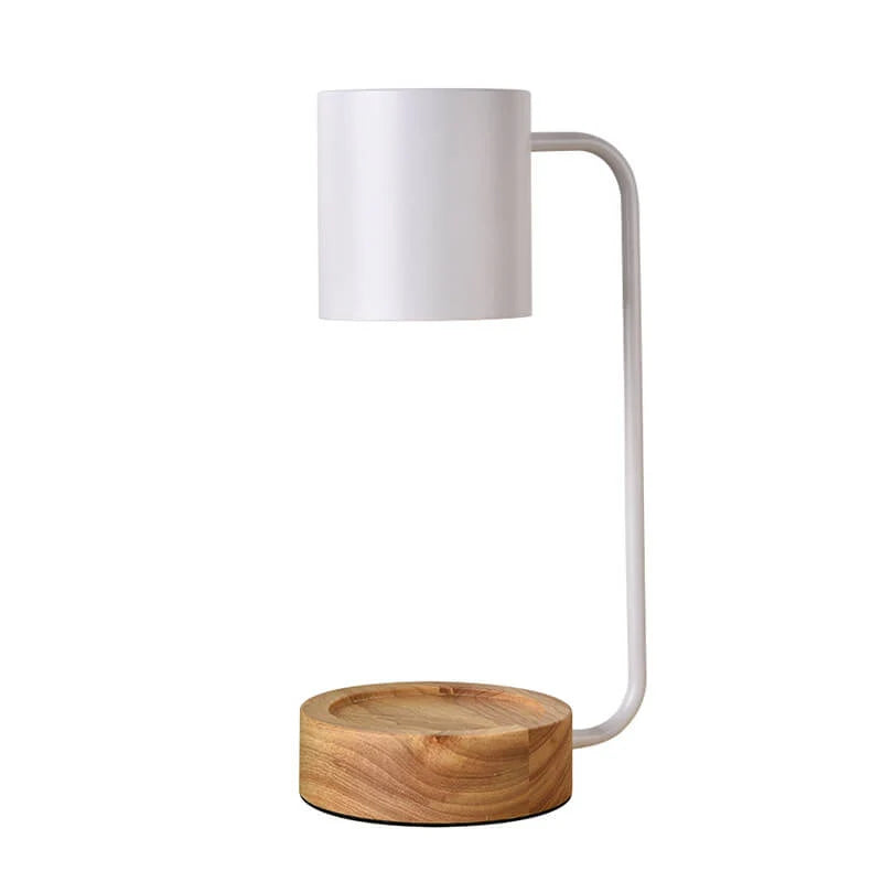 Table Lamp | Wood & Metal Candle Holder