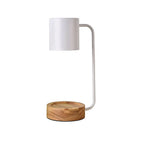 Table Lamp | Wood & Metal Candle Holder