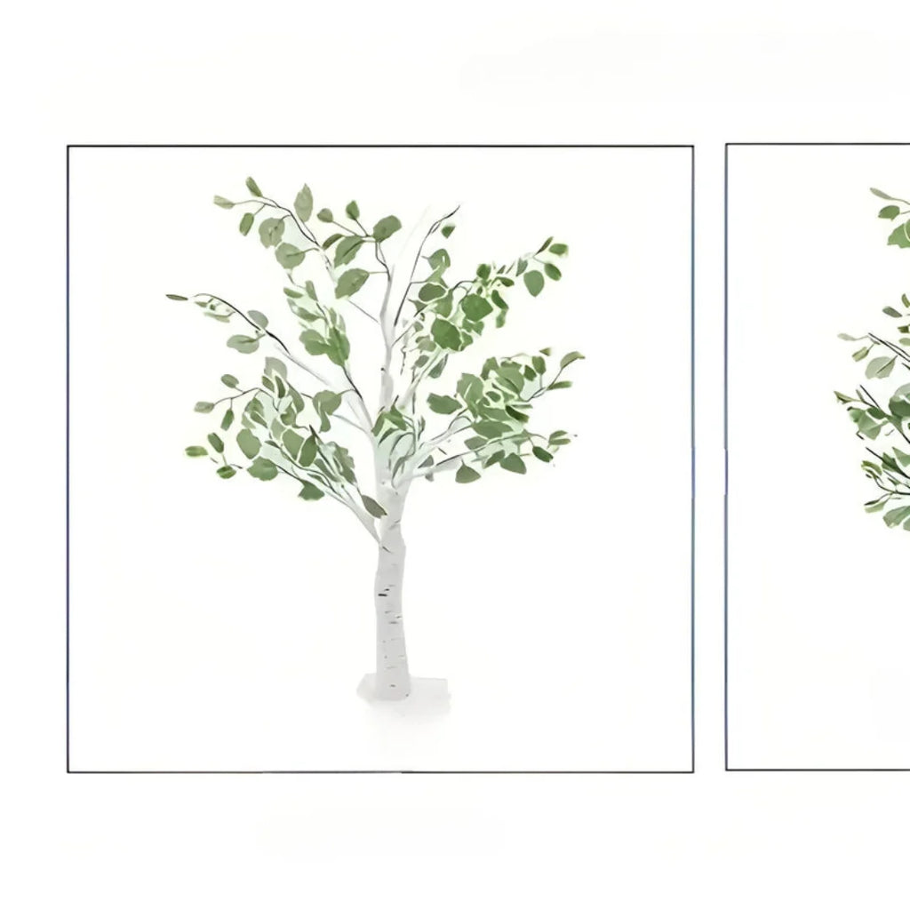 Table Lamp | Wooden Tree Design & Warm LED