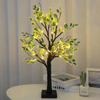 Table Lamp | Wooden Tree Design & Warm LED