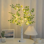 Table Lamp | Wooden Tree Design & Warm LED
