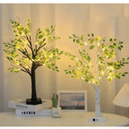 Table Lamp | Wooden Tree Design & Warm LED