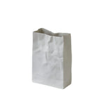 Table Vase | Folded-Paper Sculptural Ceramic | Matte Finish