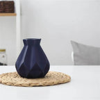 Table Vase | Matte Diamond Texture & Porcelain Ceramic | Small