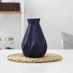 Table Vase | Matte Diamond Texture & Porcelain Ceramic | Small