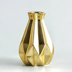 Table Vase | Matte Diamond Texture & Porcelain Ceramic | Small