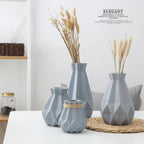 Table Vase | Matte Diamond Texture & Porcelain Ceramic | Small