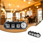 Tabletop Clock | Retro Analog Quartz & Flip Calendar