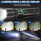 Tactical Flashlight | 100,000 Lumens & Power Bank