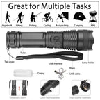 Tactical Flashlight | 90,000 Lumens & USB Rechargeable