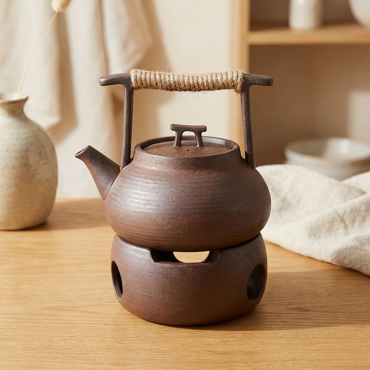 Teapot | Ceramic & Optional Candle Warmer | 350 ml