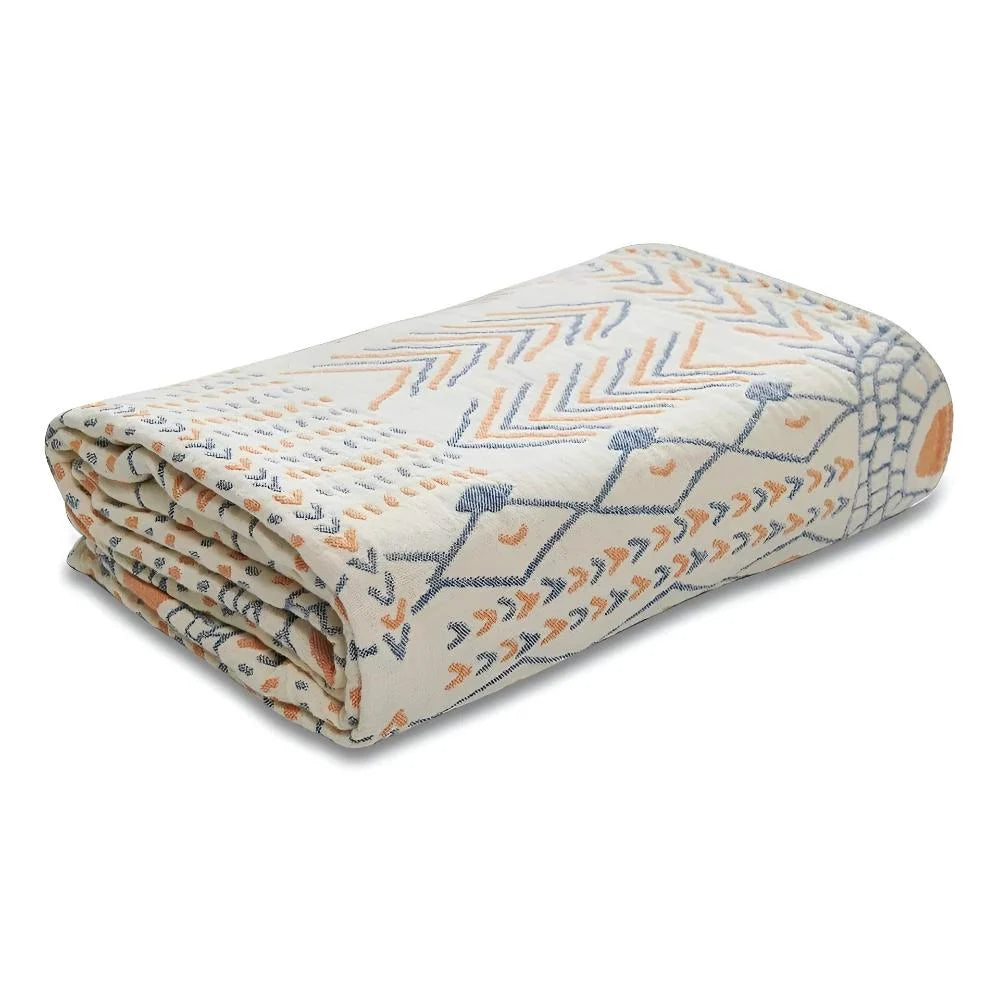 Throw Blanket | Reversible & Ultra-Plush Cotton | Machine Washable