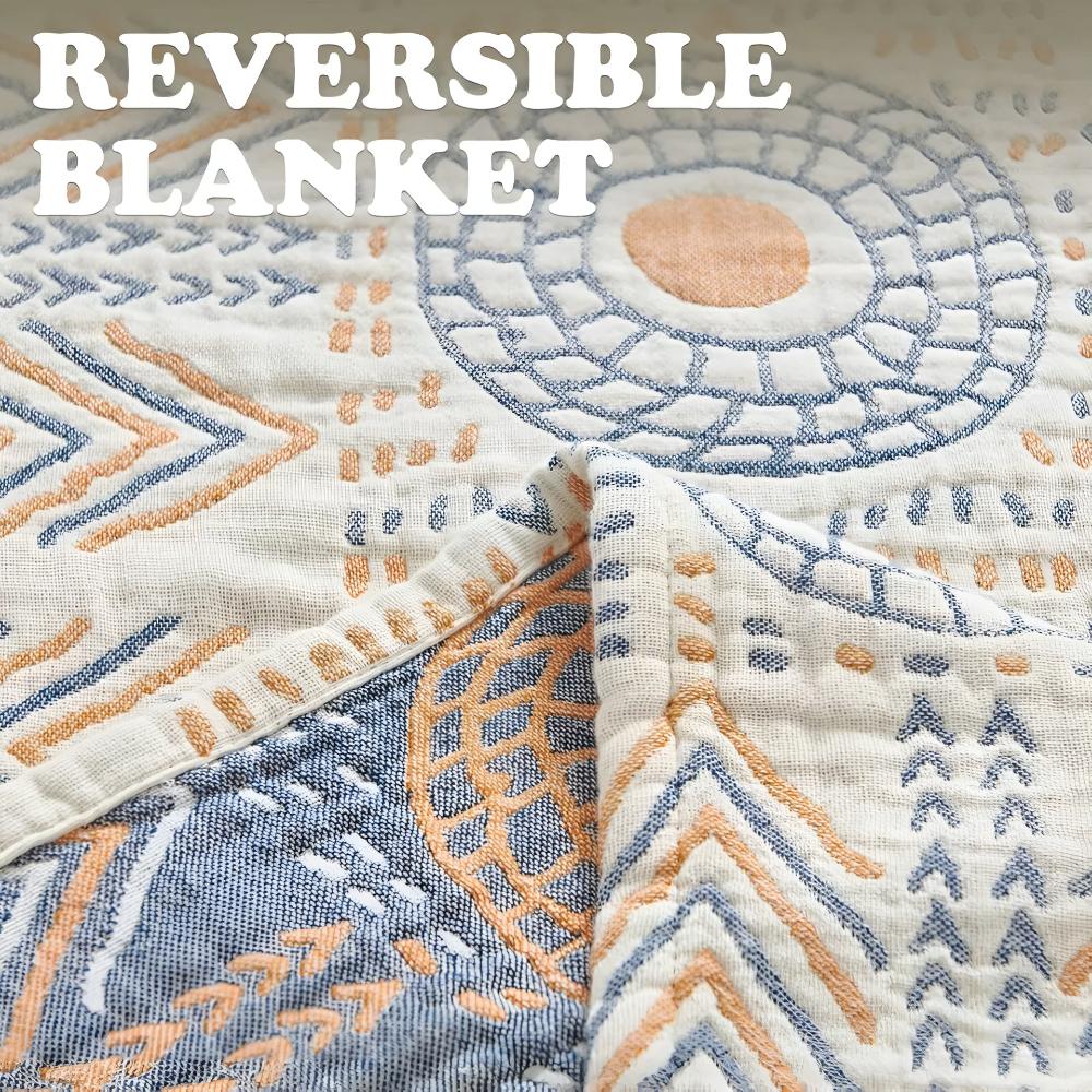 Throw Blanket | Ultra-Plush Reversible Cotton & Machine-Washable