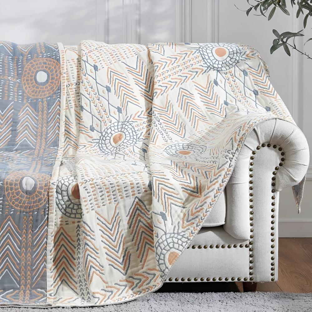 Throw Blanket | Ultra-Plush Reversible Cotton & Machine-Washable