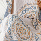 Throw Blanket with Mandala Pattern