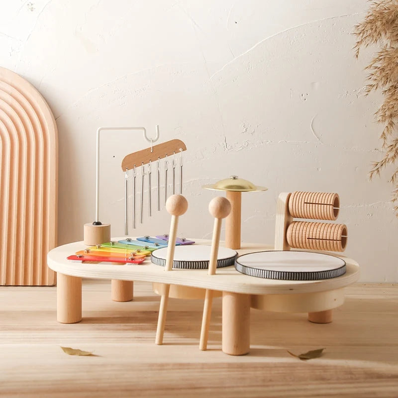 Toddler Music Table | Wooden Multi-Instrument & Child-Safe | Ages 1+