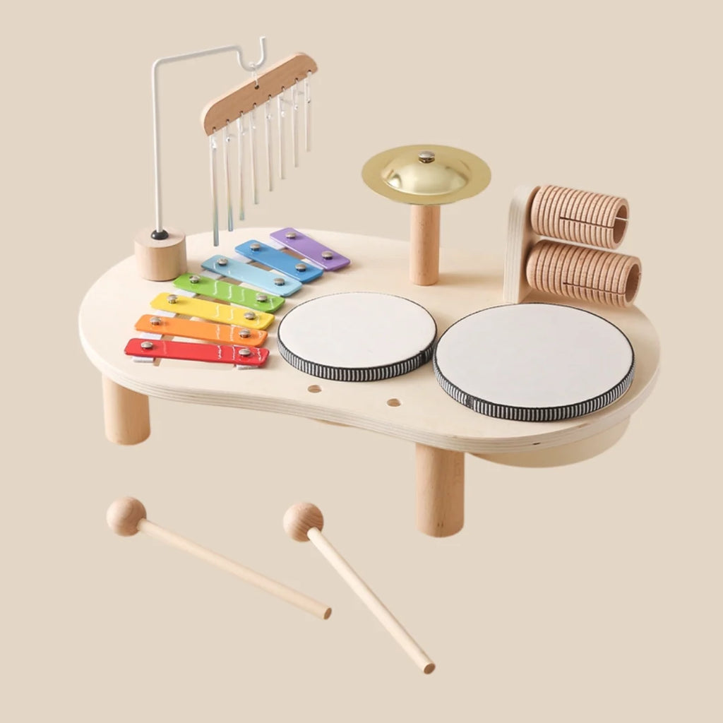 Toddler Music Table | Wooden Multi-Instrument & Child-Safe | Ages 1+