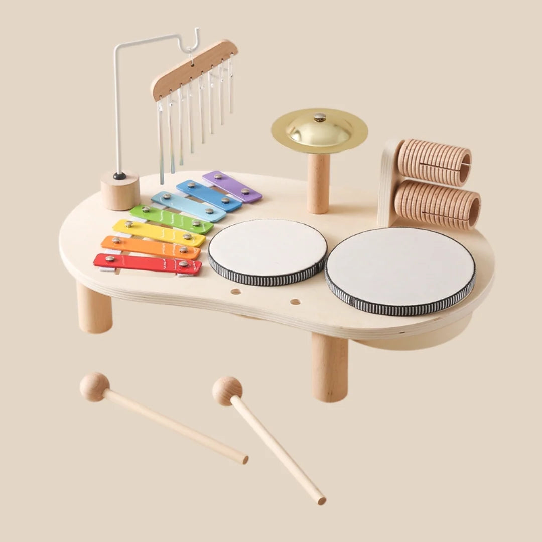 Toddler Music Table | Wooden Multi-Instrument & Child-Safe | Ages 1+