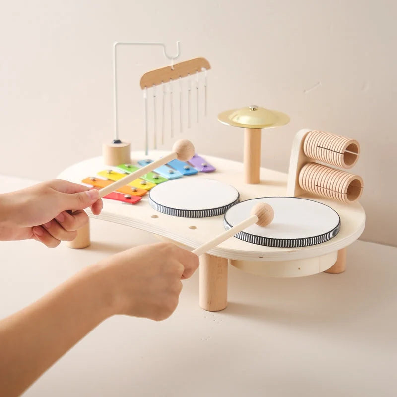 Toddler Music Table | Wooden Multi-Instrument & Child-Safe | Ages 1+