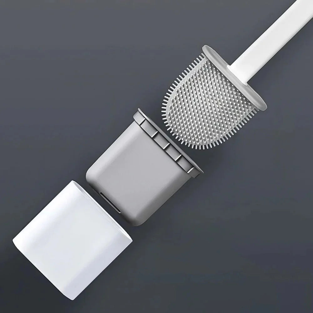 Toilet Brush | Flexible & Antibacterial Silicone | Wall Mount