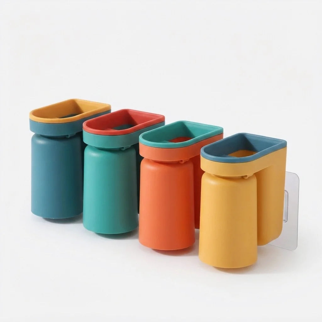 Toothbrush Wall Holder | Self-Adhesive No-Drill & Removable Cup