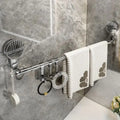 Towel Rack | Telescopic Stainless Steel & Suction Cups | 60-120 cm