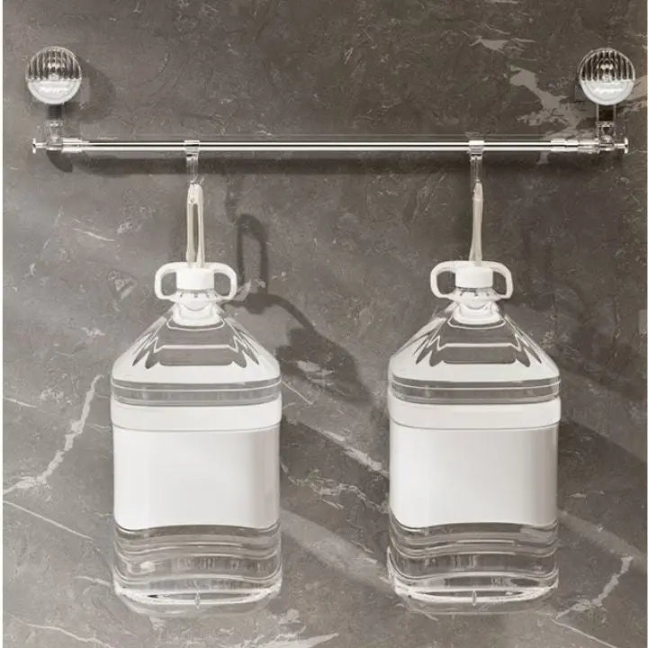 Towel Rack | Telescopic Stainless Steel & Suction Cups | 60-120 cm